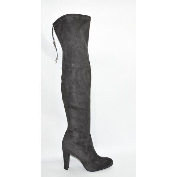 Sam Edelman 'kent' Sz 10 Over-the-Knee Dark Gray Suede Boots OTK T3 - Picture 1 of 7